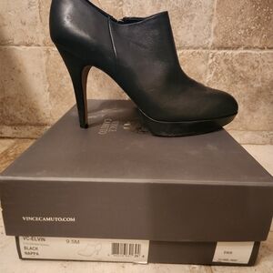 Vince Camuto Women's Black Nappa Heels